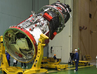 Испытания грузового корабля «Прогресс МС-19» в безэховой камере