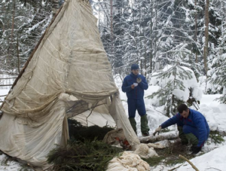 Первый условный экипаж завершил тренировки в лесу