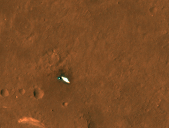 Американский зонд сфотографировал с орбиты китайский посадочный аппарат и марсоход