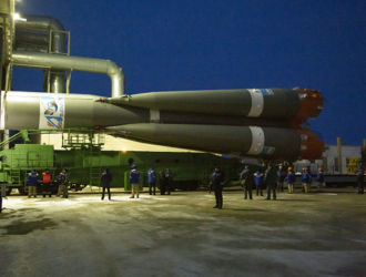 РН «Союз-2.1а» с кораблем «Прогресса МС-16» вывезена на стартовый комплекс