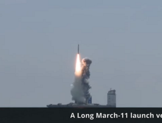 Пуск с китайского морского космодрома