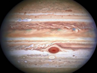 Телескоп Hubble увидел уникальный белый шторм на Юпитере