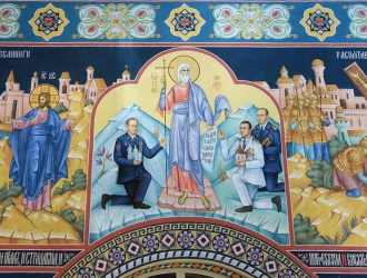 «Атеисты России» попросили убрать изображение Гагарина с фрески в церкви во Владимирской области