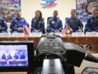 Состоялась пресс-конференция экипажей «Союза МС-15»