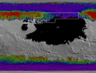 Создана карта льда на Марсе