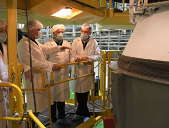 Авторский осмотр корабля «Союз МС-20» и накатка головного обтекателя