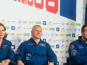 Олег Новицкий, Клим Шипенко и Юлия Пересильд рассказали об экспедиции на МКС