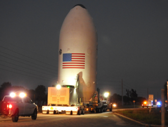 Спутник GPS III SV04 интегрирован под обтекатель Falcon-9