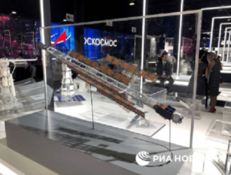 На МАКС-2021 показали макет спутника «Зевс» с ядерным буксиром