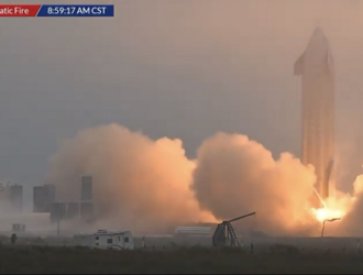 Состоялось огневое испытание прототипа Starship SN9