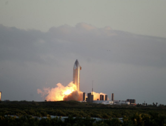 На полигоне в Техасе прошло огневое испытание прототипа Starship SN8