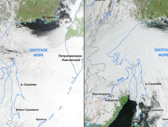 Спутники Роскосмоса провели оперативную съемку тайфуна Хиннамнор на Дальнем Востоке