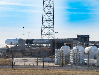 РН Falcon-9 вывезена на стартовую площадку