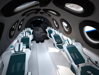 Компания Virgin Galactic представляет дизайн кабины своего корабля SpaceShipTwo Unity