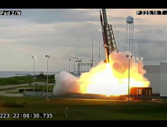 Пуск геофизической ракеты в США