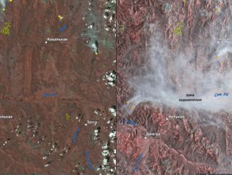 Спутники Роскосмоса продолжают мониторинг зон ЧС на планете