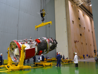 Испытания грузового корабля «Прогресс МС-22» в безэховой камере