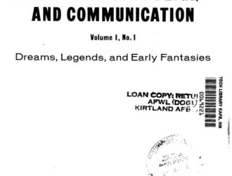 Interplanetary Flight and Communication Volume 1 № 1 Dreams, Legends, and Early Fantasies