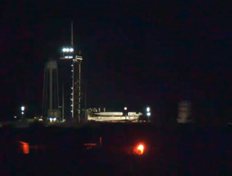 РН Falcon-9 с кораблём Crew Dragon вывезена на старт