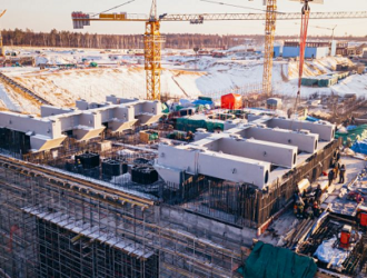 Завершен монтаж опорного устройства кабель-заправочной башни на Восточном