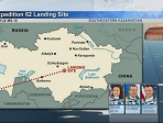 Спускаемый аппарат корабля «Союз МС-15» приземлился в Казахстане