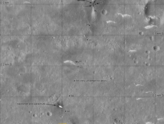 Китайский марсоход «Чжужун» проехал более 509 метров по поверхности Красной планеты