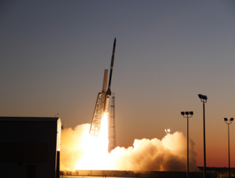 Пуск геофизической ракеты в США