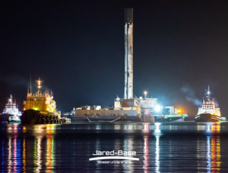 1-я ступень РН Falcon-9 В1060 доставлена в порт Канаверал