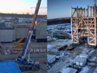 Число задействованной в строительстве космодрома Восточный техники в декабре увеличится