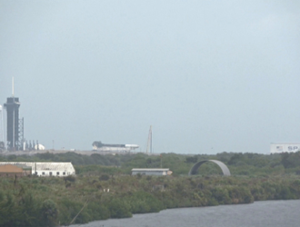 РН Falcon-9 для запуска очередной группы Starlink вывезена на старт