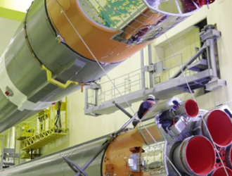 На Байконуре собрали «пакет» ракеты-носителя «Союз-2.1а» под пилотируемый запуск