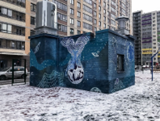 На Пражской улице в Петербурге появился «космический» арт