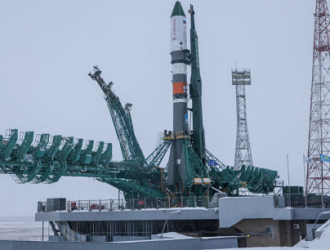 РН «Союз-2.1а» с кораблём «Прогресс МС-22» вывезена на старт