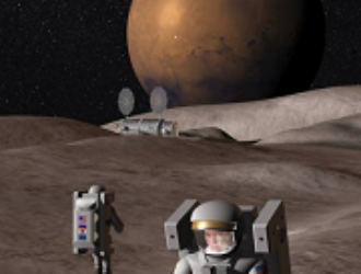 Ученые хотят создать базу на Фобосе для управления роботами на Марсе