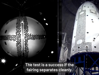 Прошли первые испытания головного обтекателя РН New Glenn